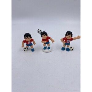 Set of 3 1983 Sport Billy Plastic Soccer Figures Vintage Collectible Toys
